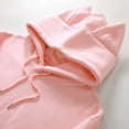 thumbnail image 5 of Kaprioy Womens Hoodie Cat Ear Print Cute Tops Blouse Fall Fashion Clothes Long Sleeve Pocket Sweatshirt Hooded Pullover Shirt Pink, XXL, 5 of 9