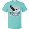 thumbnail image 3 of Inktastic Juneau Alaska Bald Eagle Mountain Landscape T-Shirt, 3 of 5
