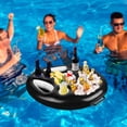 thumbnail image 3 of Soporte flotante para bebidas soporte para aperitivos y bebidas para fiesta en la playa bandeja para bebidas en la piscina flotadores accesorio duradero para fiesta en la piscina Hugtrwg  Para estrenar, 3 of 8