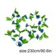thumbnail image 2 of Guirnalda de girasol artificial de 18 cabezas, simulación de flores, vid, colgante de pared, plástico, flor falsa, ratán, azul oscuro seitruly HA8325-05B, 2 of 6