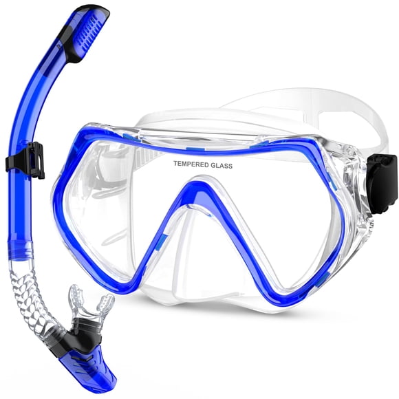 Equipo de Snorkel MELUMILU Set Seco con Vista Panorámica de 180°