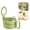 Green, variant on Detachable Hanging Sink Drain Basket with Handle 1-Press Bottom Release Kitchen Sink Strainer Rapid Drainage Food Residue Catcher for Kitchen Bathroom Sponge Scrubber Toothbrush