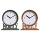 thumbnail image 1 of 2 relojes de mesa decorativos familiares, fáciles de leer, sin tictac Marrón Gris Profundo, 1 of 9