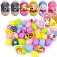 thumbnail image 3 of 26pack Prefilled Easter Eggs with Mini Stuffed Animals, Plastic Egg Filler Toys for Easter Basket Stuffers, Kids Party Favors, Classroom Supplies for Spring Celebrations, 3 of 6