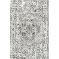 thumbnail image 3 of JONATHAN Y BOHEMIAN FLAIR 5 x 8 Area Rug, Denia Ornate Geometric Medallion - Dark Gray, BMF110A-5, 3 of 7