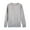 Light Gray, variant on Women's Solid Color Warm Lamb Wool Sweatshirt Autumn Winter Round Neck Long Sleeve Threaded Pullover Casual Comfortable Soft