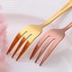 thumbnail image 2 of Dessert Pastry Fork Multicolor Rainbow Stainless Steel Cake Notched Small Fork, 2 of 5