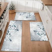 Farmhouse Kitchen Rugs Set 3 Piece, Boho Kitchen Mats for Floor, Non-Slip Kitchen Rug Waterproof Mats for Kitchen, Runner Rugs for Hallway Laundry Holiday Sink Decor