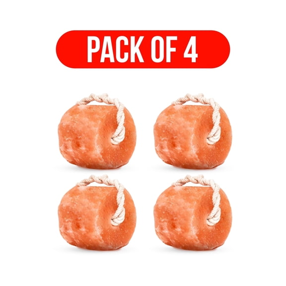 Pink Salt Wall Himalayan Salt Block with Rope pack of 4