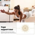 thumbnail image 1 of LJNYFDC Pilates Yoga Mat Rubber Yoga Mat Super Soft Thick Wear Resistant Non Fading Portable Mini Auxiliary Pad Slip Knee Cushion Mat for Yoga Practice, 1 of 6