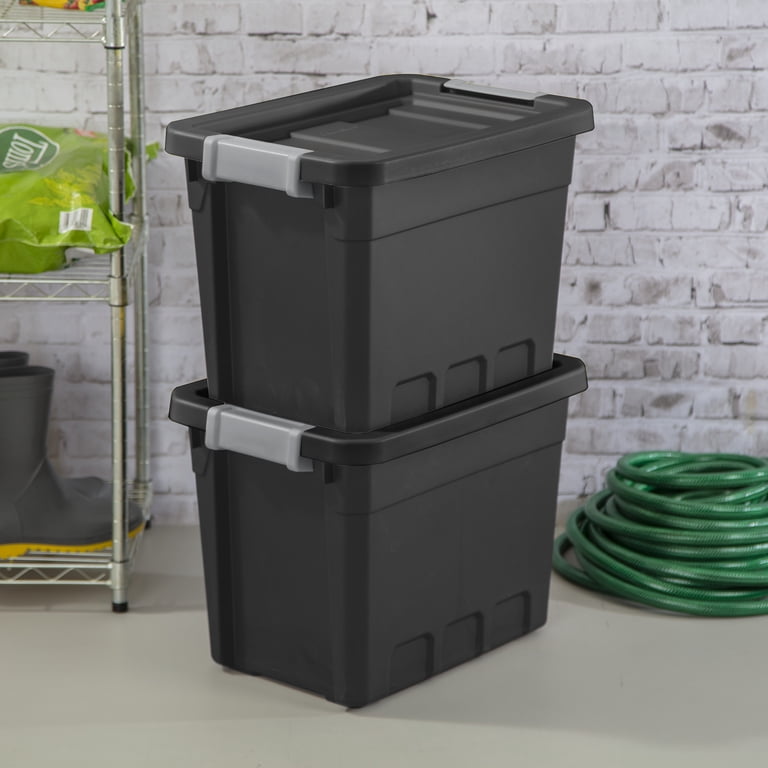 7.5 Gallon Stackable Storage Bins with Latch Lids, 6 Pack photo 4