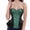 Black Green, variant on Corset Halloween Party Floral Pleated Trim Bustier Black Blue L