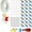 24 piece set combina, variant on Rabbits Cage Water Dispenser Small Waterer with 6/12/24pcs Metal Nipples Drinkers For Small