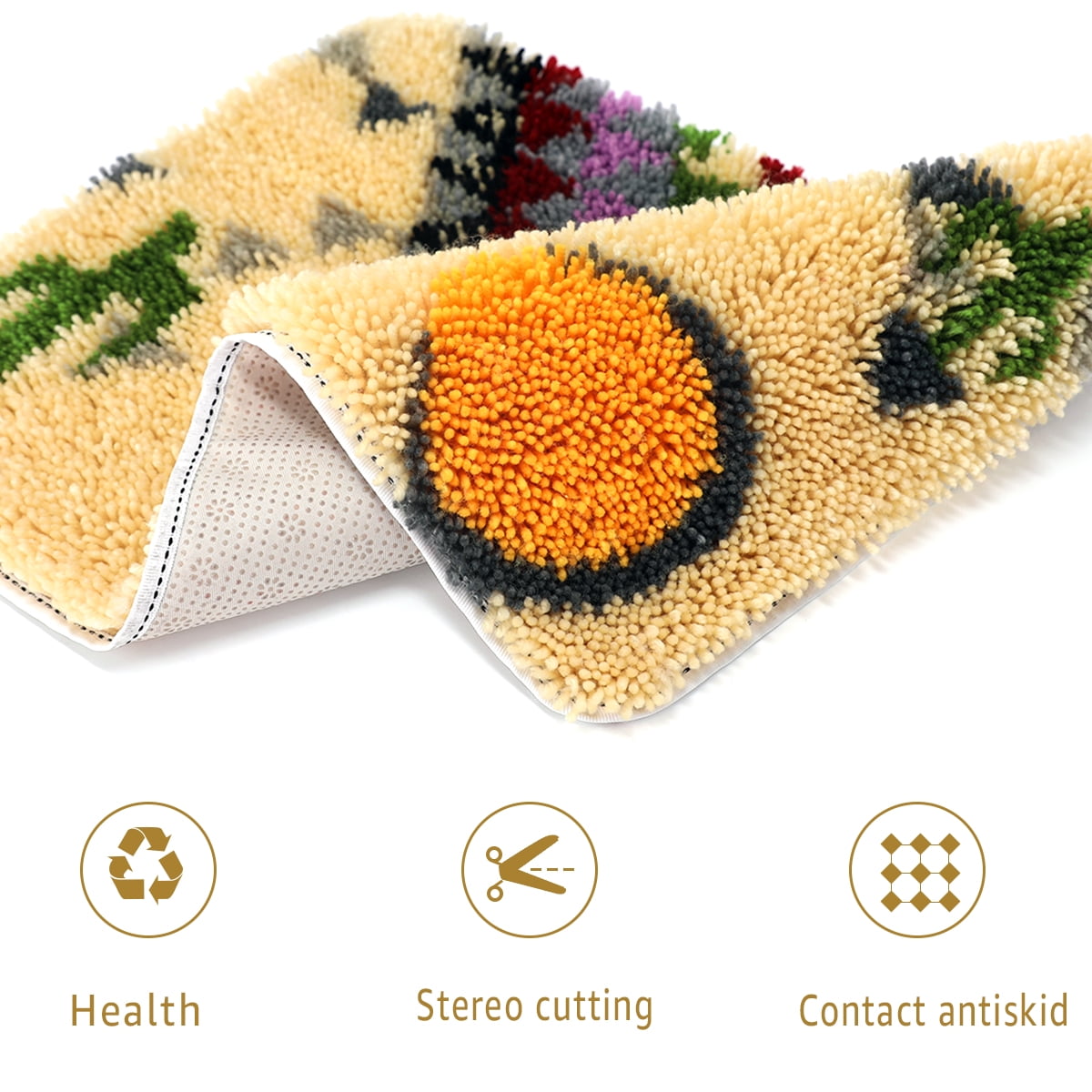 Latch hook rug kit,latch hook cushion kits,Lighthouse Latch Hook Rug Kit for Adults Crocheting Carpet Rug Yarn Sofa Cushion Mat Tapestry DIY Carpet Arts Crafts 50×38cm/20*15in