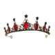 thumbnail image 5 of Diadema de Reina Soledad Tocado Rhinestone Coronas para Boda Mujeres Niñas Nupcial Rojo, 5 of 10