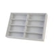 thumbnail image 4 of Caja de exhibición de joyas de 8 rejillas para múltiples pares, multifuncional, a prueba de polvo Gris, 4 of 7