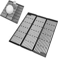 thumbnail image 1 of Estante para Secar Platos sobre el Fregadero, Estante para Platos Plegable Expandible Que Ahorra Espacio, Tapete Escurridor de Platos Versátil con Base Antideslizante, 1 of 4