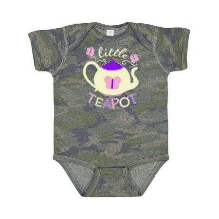 

Inktastic Little Teapot Cute Teapot with Butterflies Gift Baby Boy or Baby Girl Bodysuit
