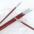 thumbnail image 4 of 5 pinceles largos para decoración de uñas, pincel para detalles de uñas de 24/18/12/9/6 mm, herramienta de manicura para pintar, 4 of 6