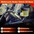 thumbnail image 7 of 50" Motorcycle Brake Clutch Oil Hose Line Kit for 16"-18" Handlebar Hydraulic Front Brake Line for Harley Sportster XL 883 1200 1988-2003 No.4898010/4525098B, 7 of 7