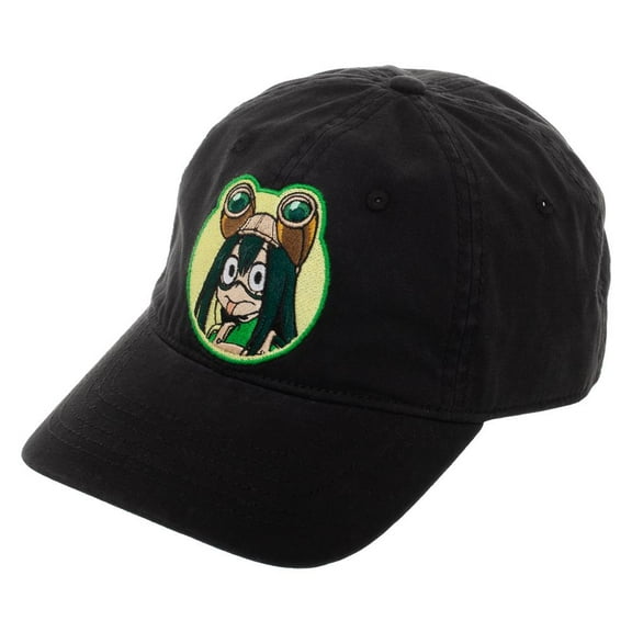 Mens My Hero Academia Froppy Hat Black My Hero Academia Snapback Hat