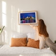 thumbnail image 4 of The Susquehanna River & The Harrisburg Skyline - Harrisburg Pennsylvania Photography Oak Framed Wall Art Print 30 x 40 inches, 4 of 6