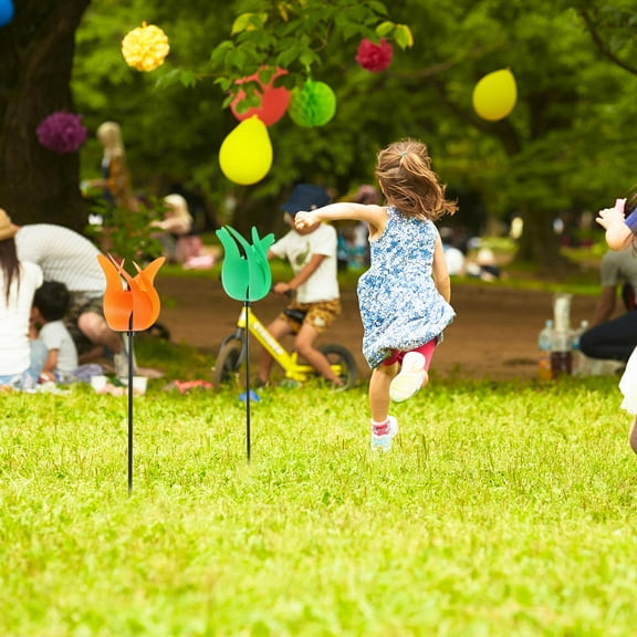 Homoyoyo Garden Windmill Assorted Color Plastic for Art and Wedding Photos