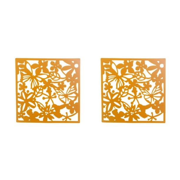 Cateissary 4x Panel divisor de habitación DIY fácil de montar Panel de pantallas divisorias colgantes duraderos y modernos mariposas amarillas Mariposas amarillas 2Conjunto