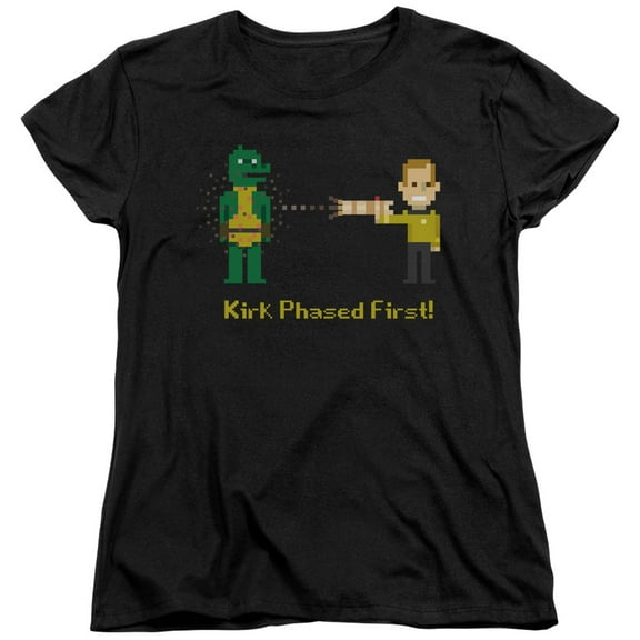 Star Trek Kirk Phased First Women's T-Shirt Black