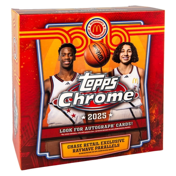 2025 Topps Chrome McDonald’s All-American Basketball Trading Cards Mega Box