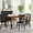 Walnut Matte, variant on BizChair 60" Solid Wood Dining Table with Turned Wooden Legs, Commercial Grade Heavy Duty Rectangle Wood Table for 6, Walnut Matte Finish