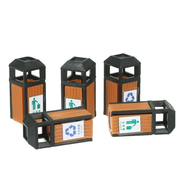 Miniaturas de botes de basura escala 1:87 - Set de 5 piezas para maquetas y dioramas
(Alternativa más corta: 5 mini botes de basura realistas escala 1/87 para proyectos DIY)
(Alternativa