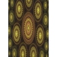 thumbnail image 1 of Ahgly Company Indoor Rectangle Patterned Black Brown Novelty Area Rugs, 4' x 6', 1 of 6