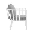 thumbnail image 5 of Modway Riverside 4 Piece Outdoor Patio Aluminum Set in White Gray, 5 of 10