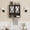 Brown, variant on RoyalCraft Bathroom Wall Cabinet with Mirror, Wall Mount Bathroom Storage Cabinet, Adjustable Shelves