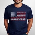 thumbnail image 6 of FLAGWIX USA Flag State Names T-shirt Patriotic 4th of July US Independence Day T-Shirt MLN3220TS T-shirt Gift for Dad, Grandpa,..., 6 of 6