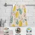 thumbnail image 5 of Dreamtimes Spring Lemon Leaf Hand Towels 2 PCS, Butterfly Daisy Kitchen Towel Ultra Soft and Highly Absorbent,Decorative Fingertip Face Towel for Bathroom Hotel, 28.3"x14.4", 5 of 6