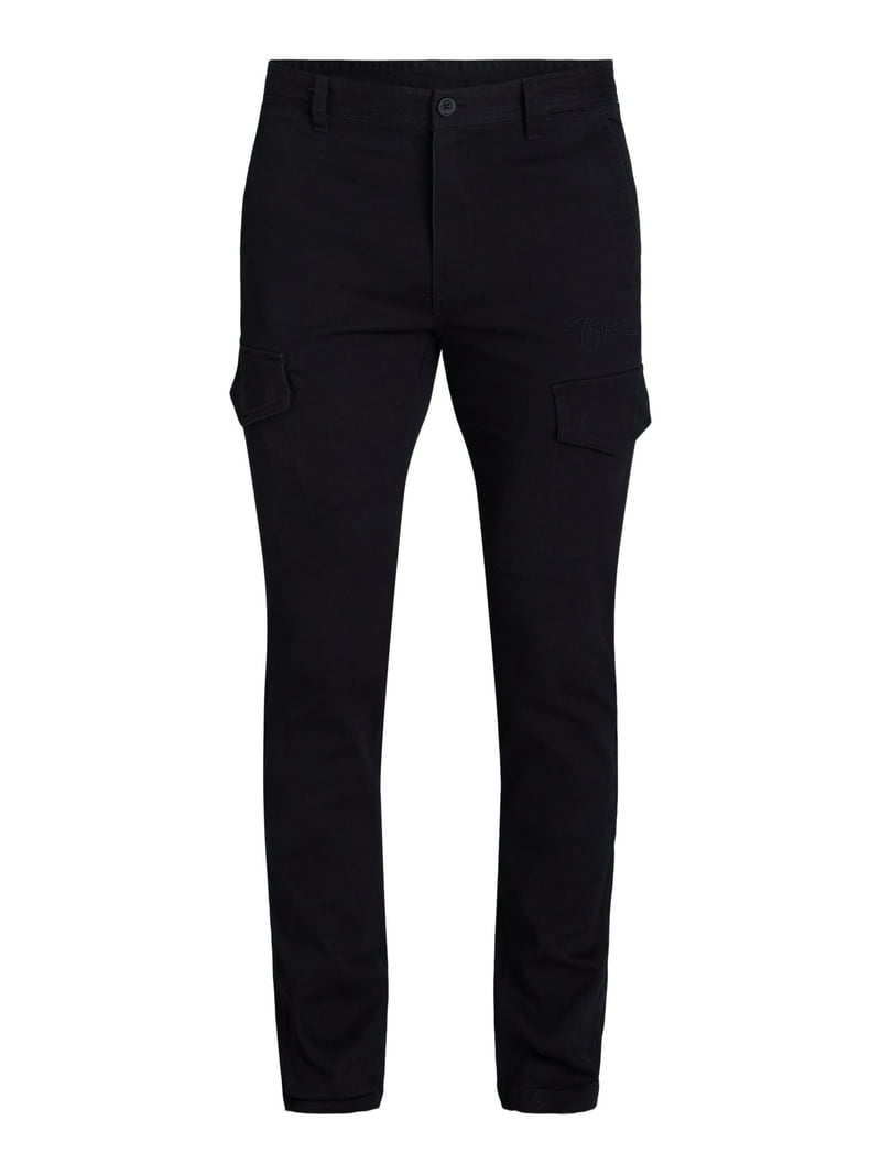 パンツ Stretch Twill Cargo Pants BLACK Tony Hawk Men's Stretch Twill Cargo Pants, 30” Inseam, Waist 30-38