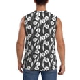 thumbnail image 4 of Balery Tulips Flowers Men's Sleeveless Muscle Shirts Workout Tank Top, Moisture Wicking, Odor Protection-XX-Large, 4 of 8