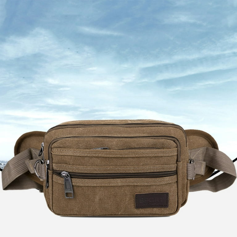 Canvas Fanny Pack For Women and Men, Sling Bag