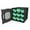 Black crate - Seafoam bins, variant on UbeCube Grabinet™ 3x3 - Crate with Nine Storage Bins