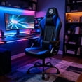 thumbnail image 1 of FOH Silla Gamer, Ergonomica Reclinable hasta 135°, con Apoyabrazos Ajustables Adelante y Atras, Cojin Cervical y Lumbar Ajustables, Tela Transpirable, Capacidad de Carga, 1 of 7