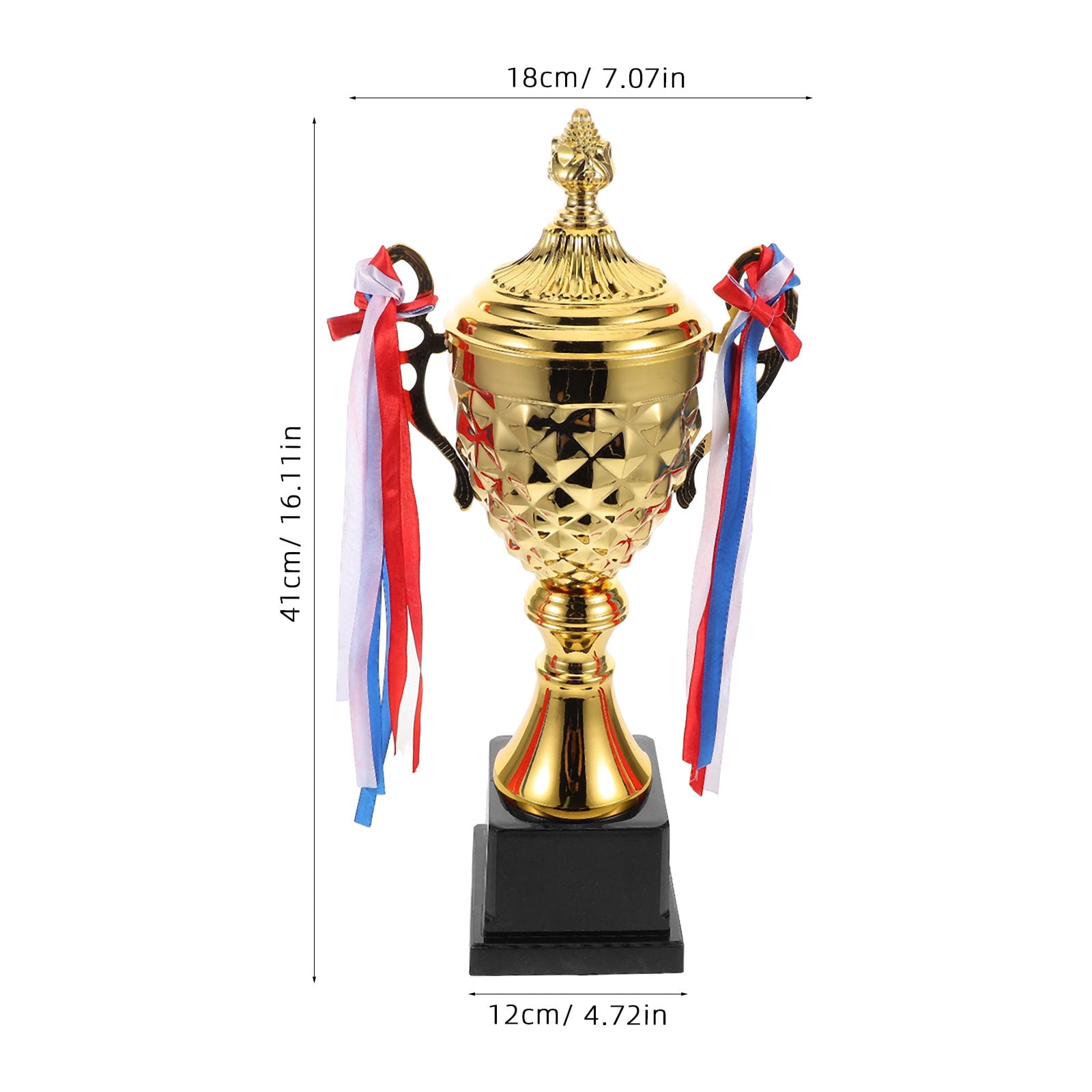 DRAFIDEEP Plastic Trophies for Kids Metal Durable for Award Ceremonies 1Set