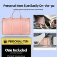 thumbnail image 5 of Lefame Travel Duffle Bag with Garment & Shoe Compartment, Carry On Weekender Bag for Women & Men, Airline Approved Personal Item, Waterproof Overnight Gym Hospital Bag, 5 of 10