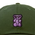 thumbnail image 2 of Dalix Purple Gummy Embroidered Cotton Dad Hat Baseball Cap Adjustable Womens in Olive, 2 of 5