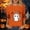 A-Orange, variant on Women's Halloween Tops Plus Size Printed Round Neck Three Quarter Sleeve Loose Comfortable Top