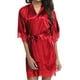 thumbnail image 2 of Mujeres Sexy Encaje Camisón Ropa de dormir Ropa interior Bata Albornoz Regalo, Rojo, XXL Vogacara XX000136-19, 2 of 7