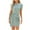 Green, variant on Tumotour T-Shirt Dress For Women Round Neck dress Solid Color Casual Plain Simple Blouse Loose Flowy Soft Short-Sleeve Dress Sundresses