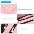 thumbnail image 4 of Unique Bargains Pencil Pouch for 3 Rings Binder, 4 Pack Oxford Cloth Mesh Zipper Binder Pouch Pencil Case Light Pink, 4 of 7
