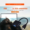 thumbnail image 4 of Cable convertidor HD a VGA Adaptador macho a hembra Mini conector Micro HD Reemplazo para computadora PS3 PC Pantalla HDTV Inevent PJ7781-01, 4 of 7